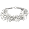 Braided Multi Strand Fancy Pearl Bracelet