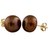 Decadent Chocolate 10mm Pearl Studs