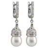 Dangling Silver Freshwater Pearl Earrings