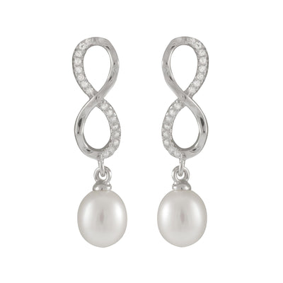 Infinity designed Silver Earrings