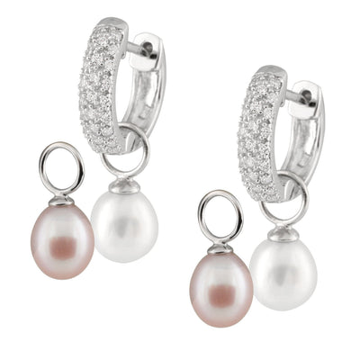 Interchangeable Spring and Summer Pearl Earrings