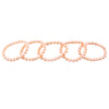 5 Adjustable Pink Freshwater Bracelets