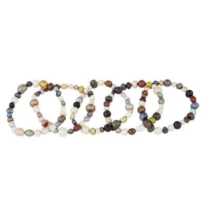 Set of 5 multicolored Freshwater Bracelets