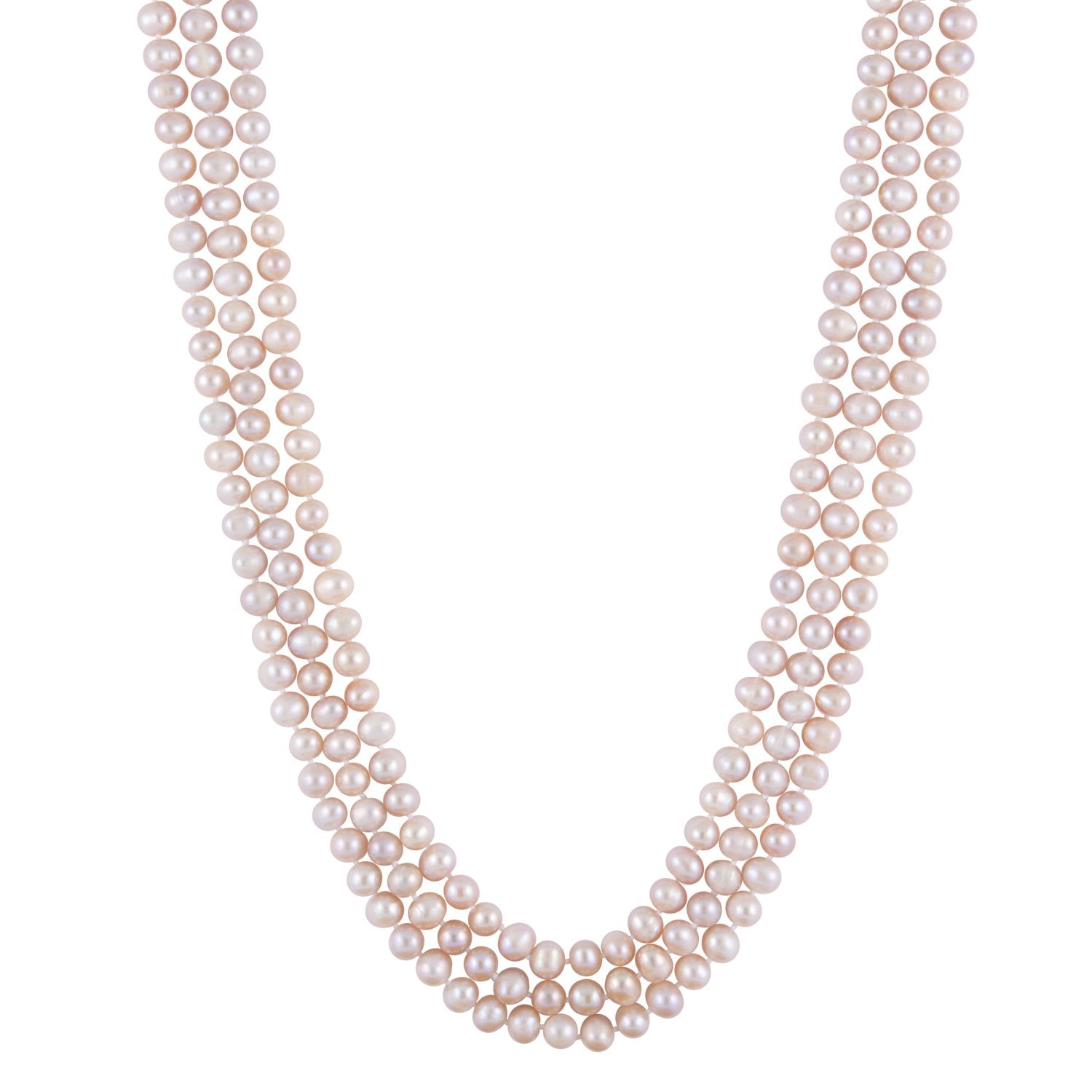 Lovely Pink Endless Pearl Necklace