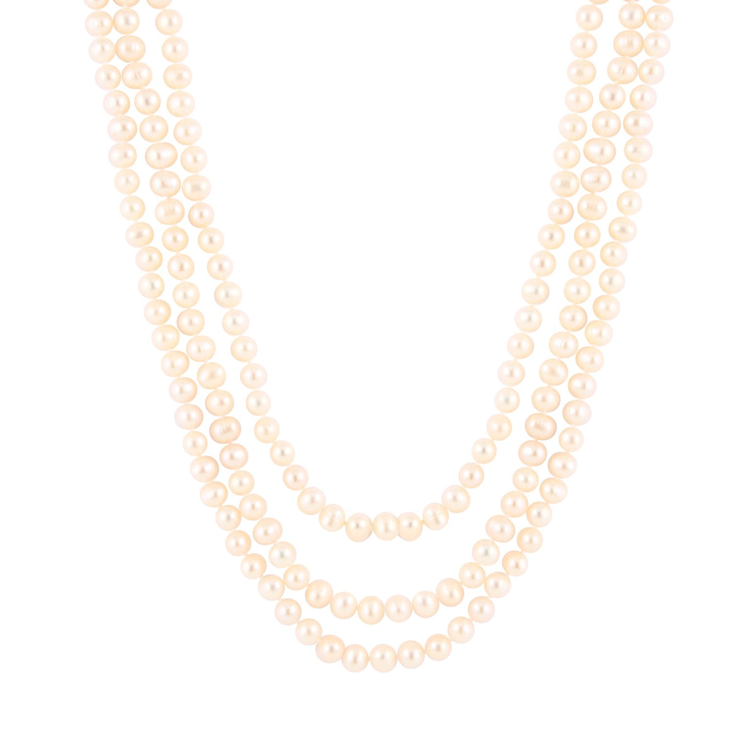 Beautiful White Endless Necklace