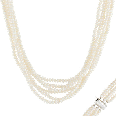 Magnificent Multi strand Pearl Necklace