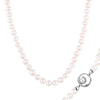 Fancy Pearl Inlay Silver Necklace