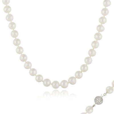 Delicate White Fancy Pearl Necklace