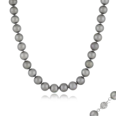 Delicate Gray Pearl Necklace