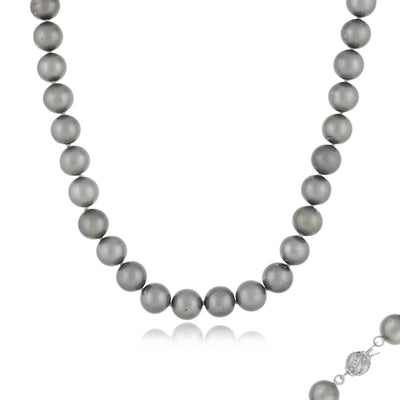 Delicate Gray Pearl Necklace