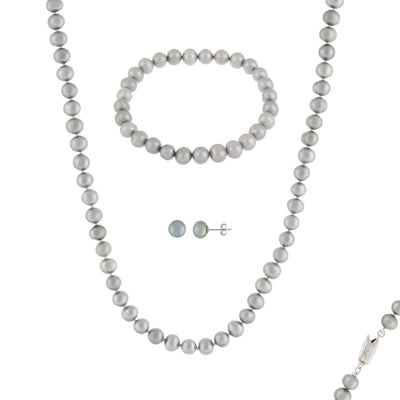 Magnificent 2 Pierce Pearl Necklace Set