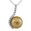 Golden South Sea Diamond Pendant