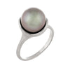 Brushed Gold Diamond Ring