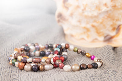 Set of 5 multicolored Freshwater Bracelets