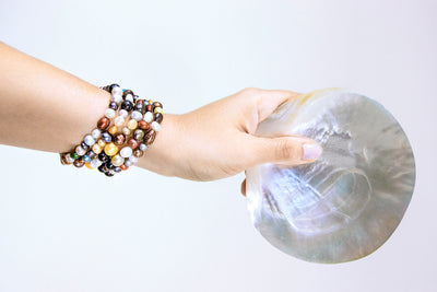 Set of 5 multicolored Freshwater Bracelets