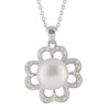 4 Leaf Clover Pearl Pendant