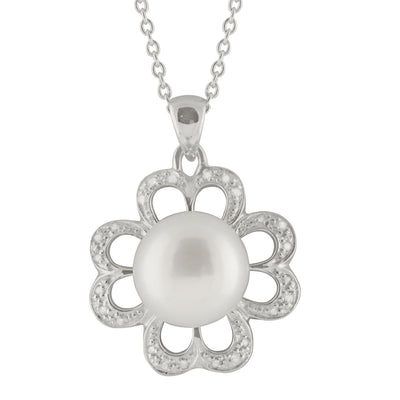 4 Leaf Clover Pearl Pendant