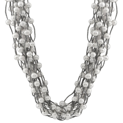 Fancy Pearl Chord Necklace