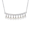 Dangling Silver Centerpiece Necklace