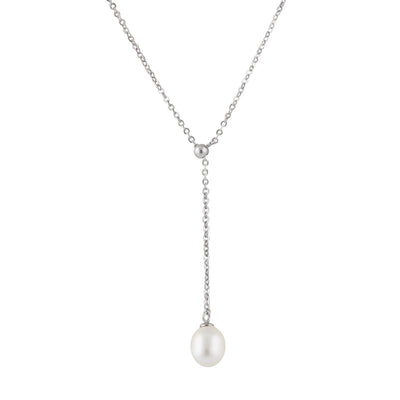 Moveable Lariat Pearl Pendant