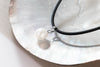 Rubber Pearl Pendant Necklace