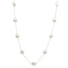 Gold Freshwater Pearl Chain Necklace