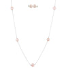 Freshwater Pearl Station necklace Set