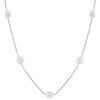 Beautiful Baroque Pearl Station Necklace