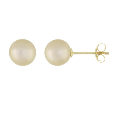 Beautiful Round 6mm Freshwater Pearl Studs