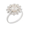 Fancy Micro Pearl Halo Ring