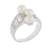 Decadent Trio of of Pearl Perfection Ring
