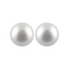 Round White Akoya Pearl Stud Earrings